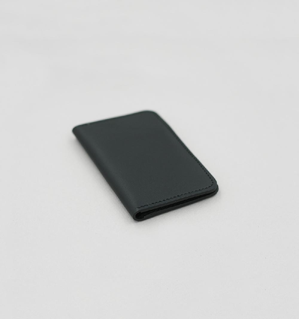 Laperruque Porte-Cartes LivreVeau à Double Tannage Noir