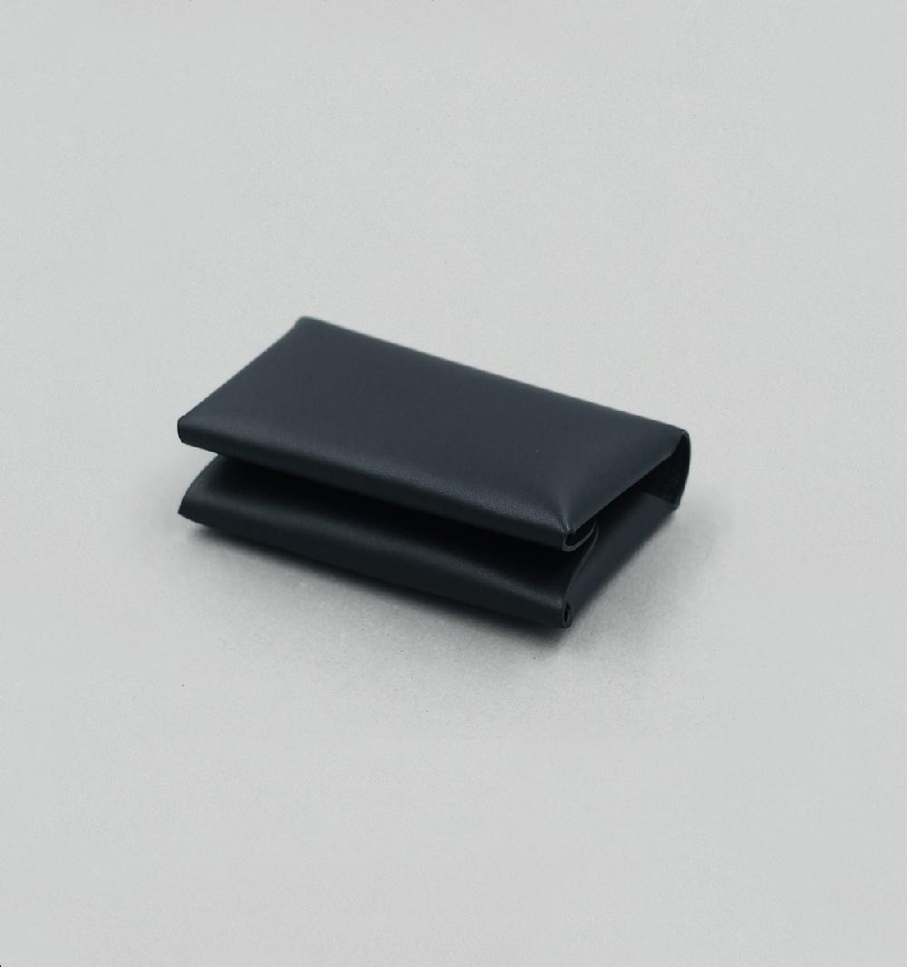 Laperruque Porte-Cartes Open SourceVeau à Double Tannage Noir