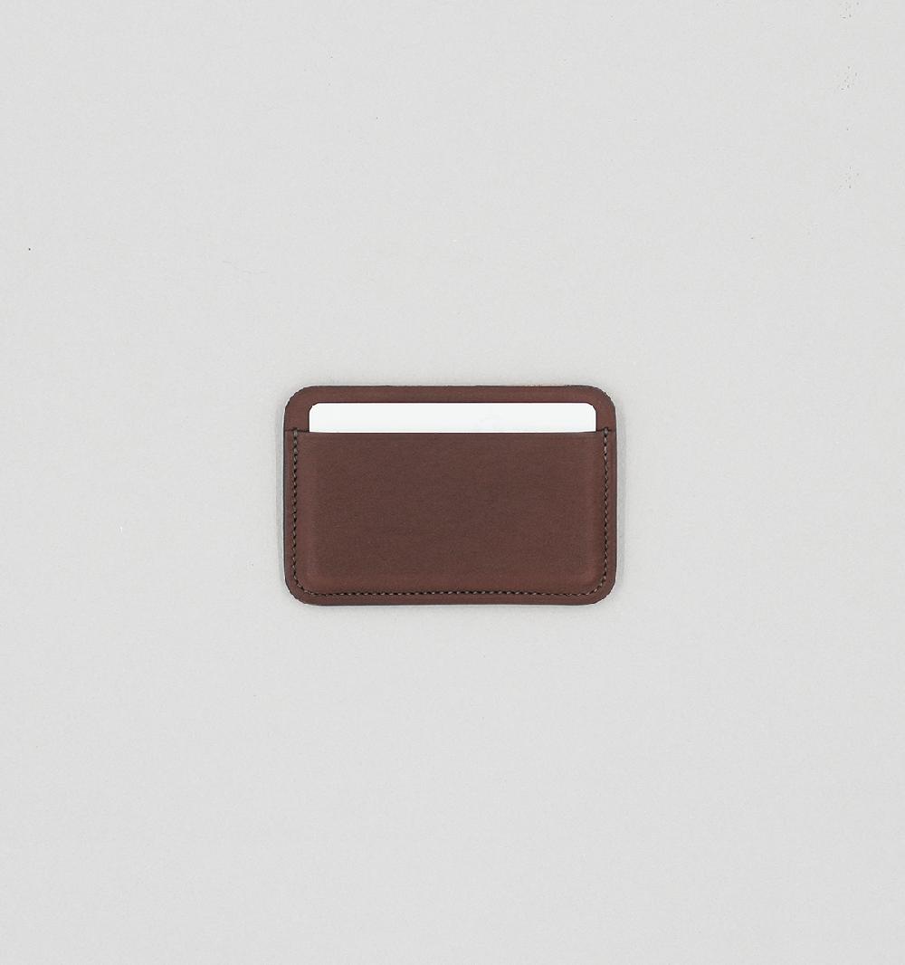 Laperruque Porte-CartesVeau à Double Tannage Chocolat