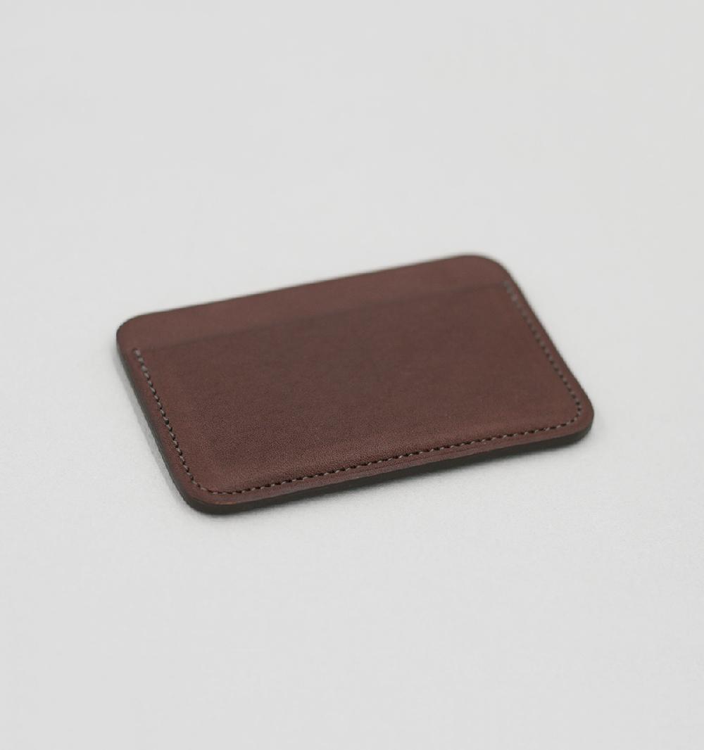 Laperruque Porte-CartesVeau à Double Tannage Chocolat
