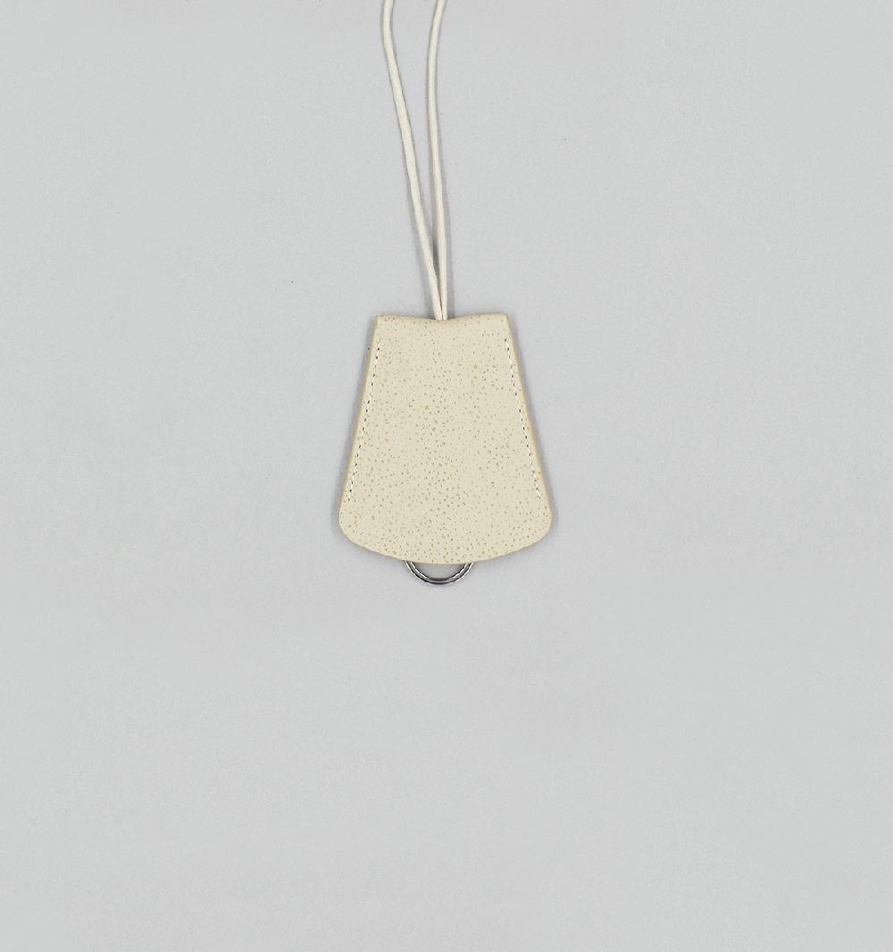 laperruque Porte-clés clocheCuir Grainé Double Ton Grès