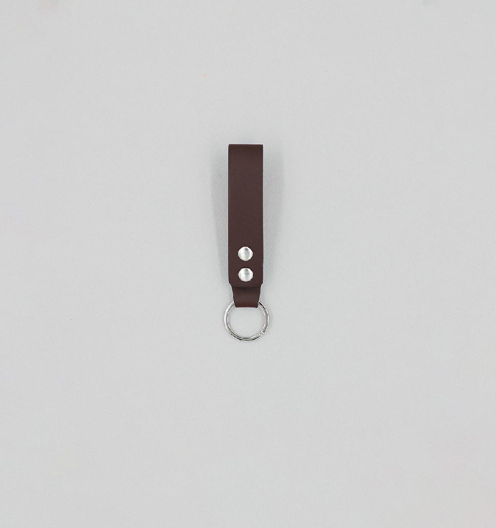 laperruque Porte-Clés PressionsVeau à Double Tannage Chocolat