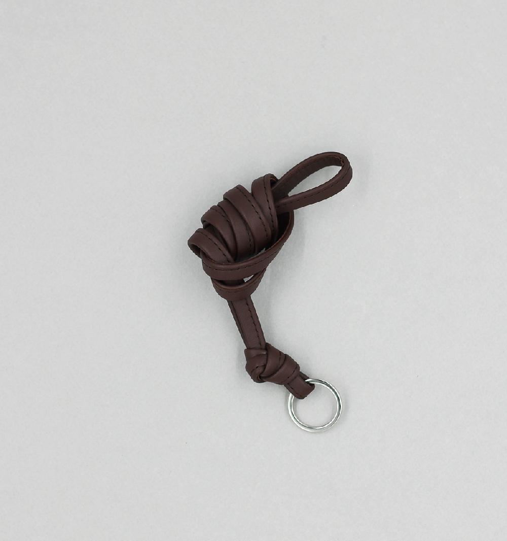 Laperruque Porte-Clés SangleVeau à Double Tannage Chocolat