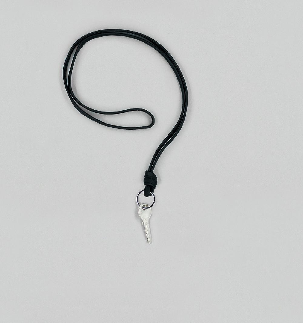 Laperruque Porte-Clés SangleVeau à Double Tannage Noir