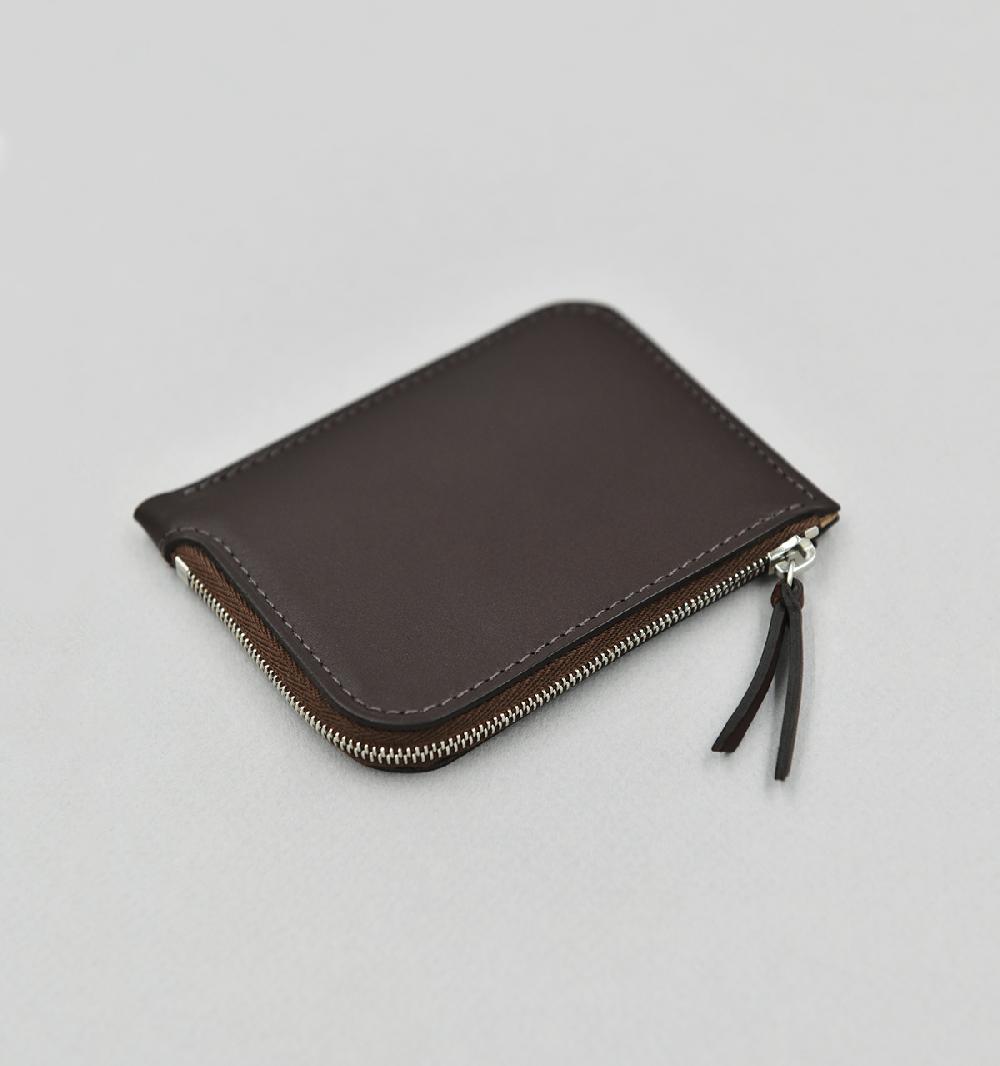 Laperruque Porte-MonnaieVeau à Double Tannage Chocolat