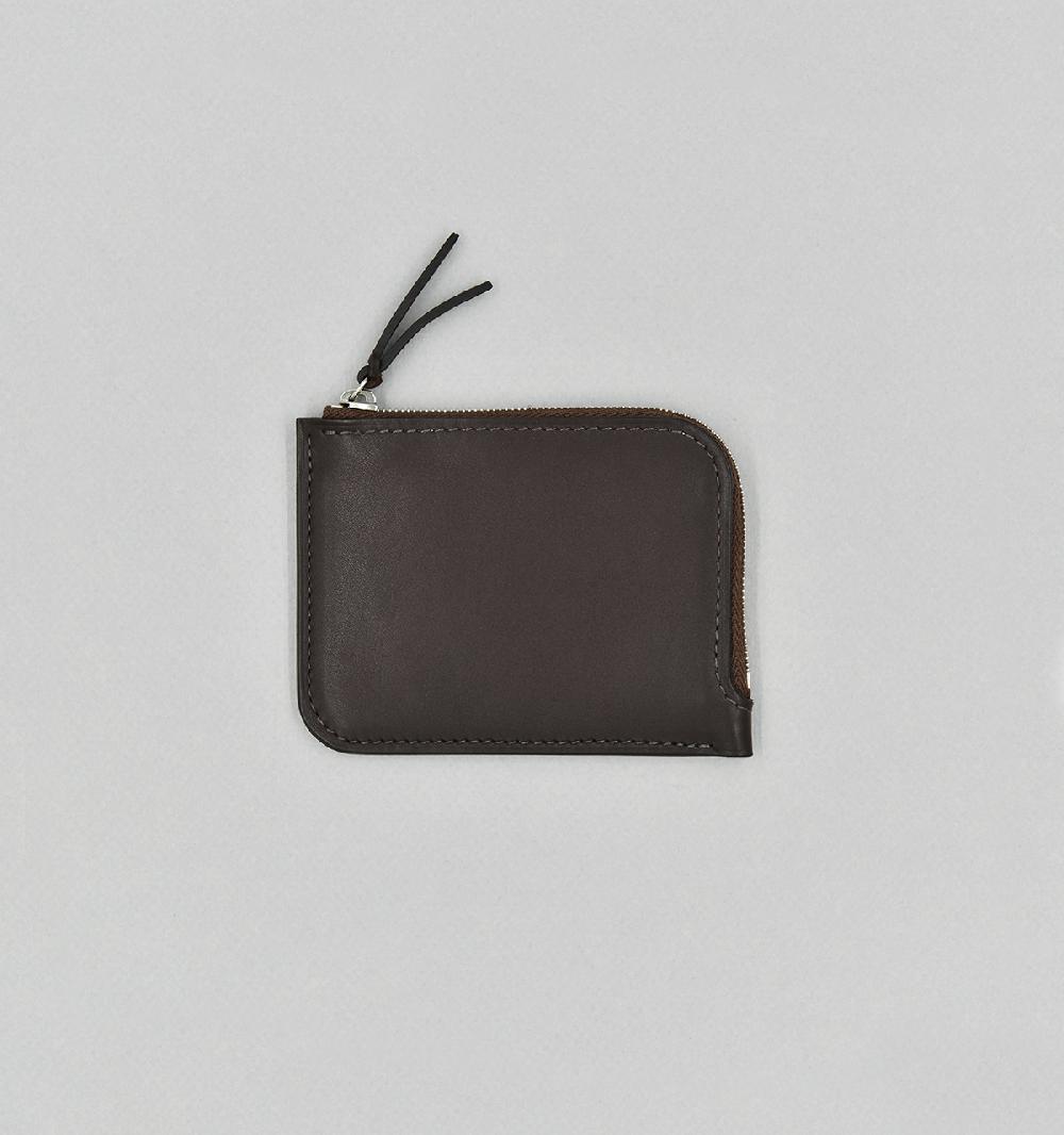 laperruque Porte-MonnaieVeau à Double Tannage Chocolat