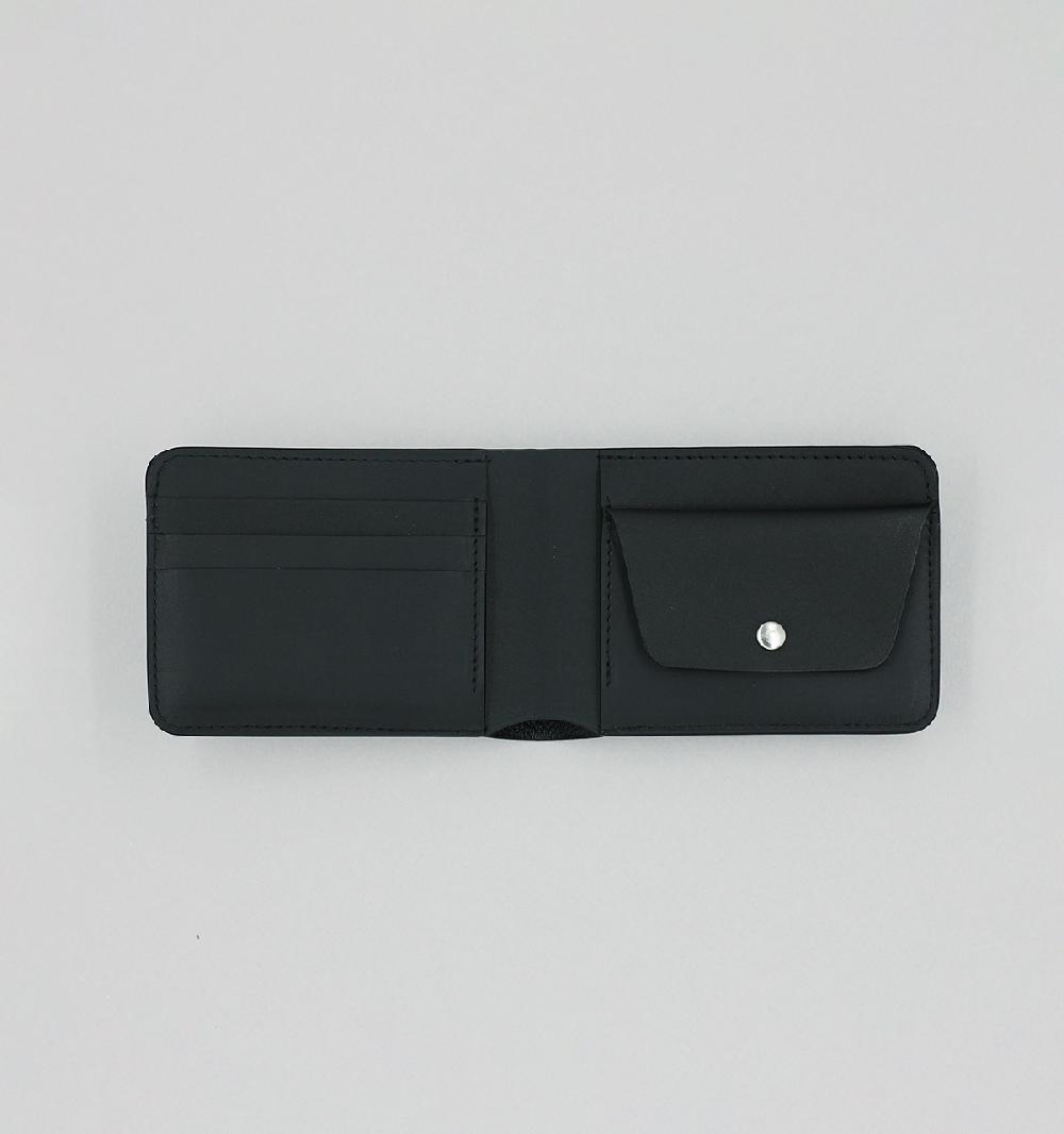 Laperruque Portefeuille MonnaieVeau à Double Tannage Noir