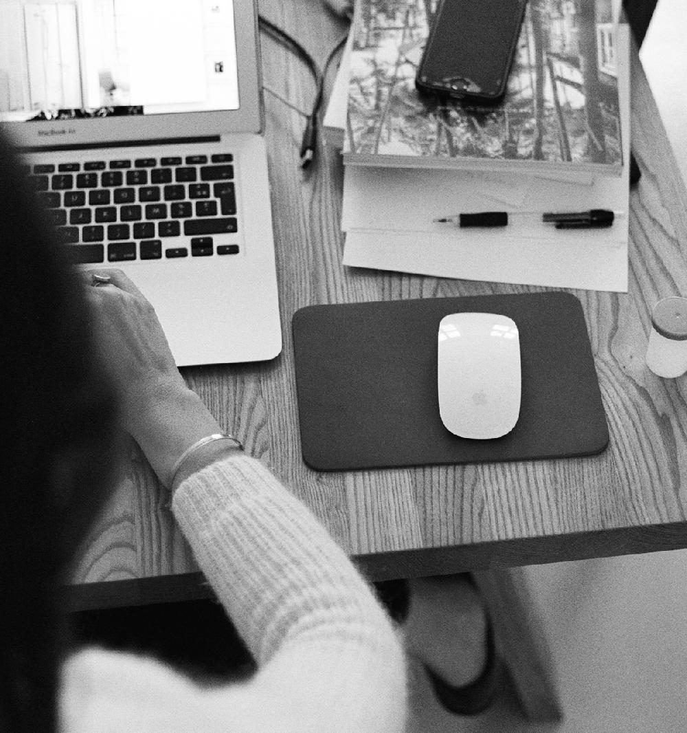 Laperruque Tapis De Souris A5Veau à Double Tannage Chocolat