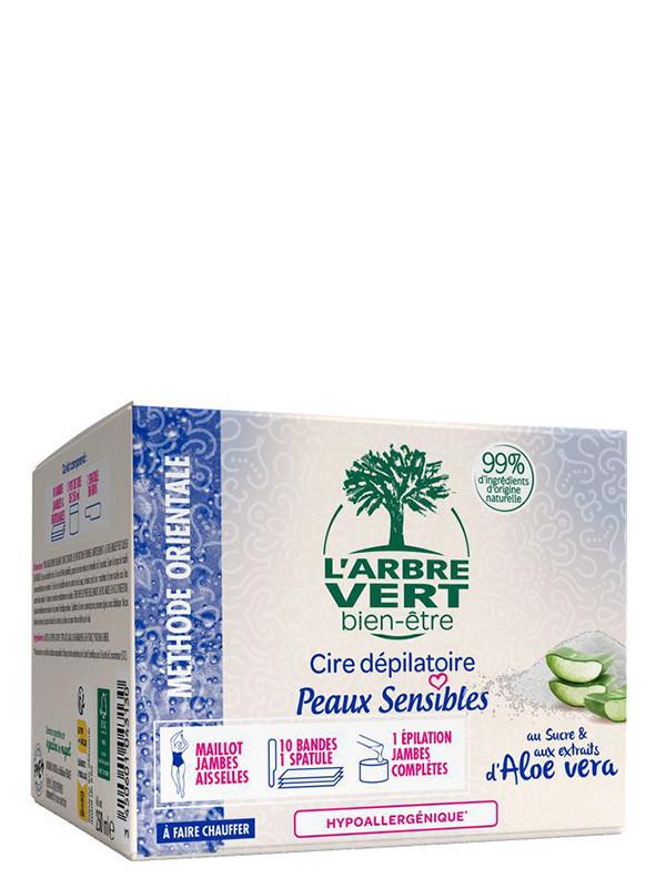 l'arbre vert Cire dépilatoire écologique Peaux Sensibles 250ml • L'Arbre Vert