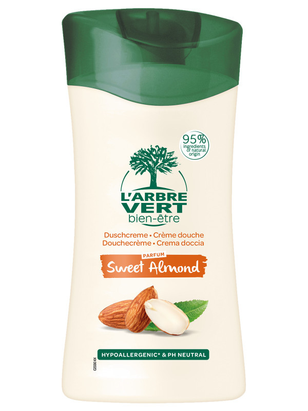 l'arbre vert Crème douche écologique Amande Douce 250ml - Hydratante • L'Arbre Vert