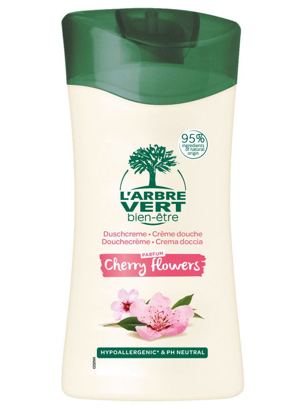 l'arbre vert Crème douche écologique Fleurs de Cerisier 250ml - soin protecteur pour la peau • L'Arbre Vert
