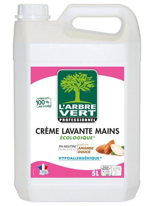l'arbre vert Crème Lavante Mains Écologique Professionnelle Amande 5L • L'Arbre Vert