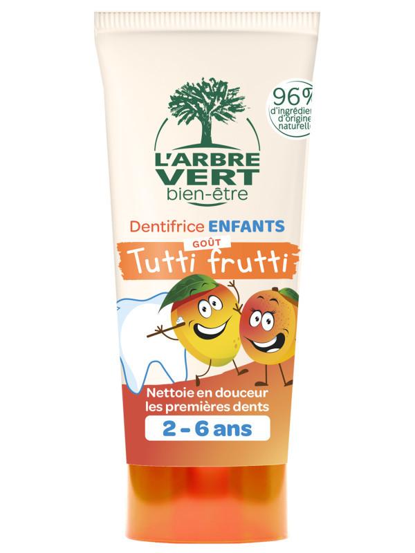 l'arbre vert Dentifrice écologique Enfants Goût Tutti Frutti 50ml • L'Arbre Vert