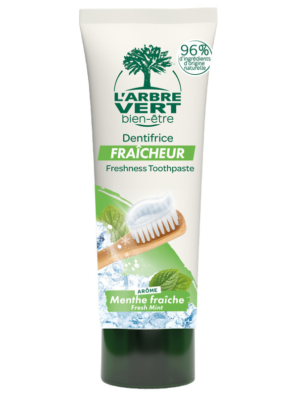 l'arbre vert Dentifrice écologique Fraîcheur Arôme Menthe Fraîche 75ml • L'Arbre Vert