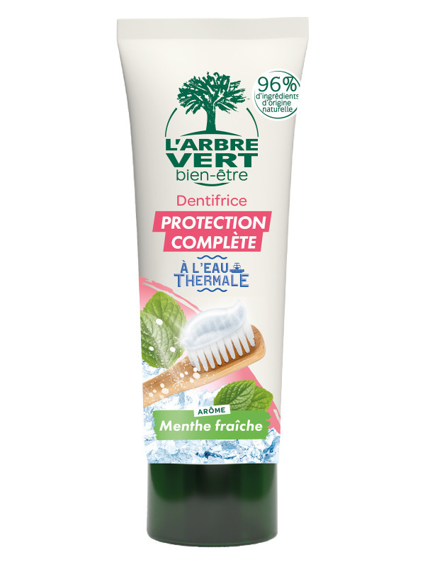 l'arbre vert Dentifrice Écologique Protection Complète à l'Eau Thermale 75ml • L'Arbre Vert