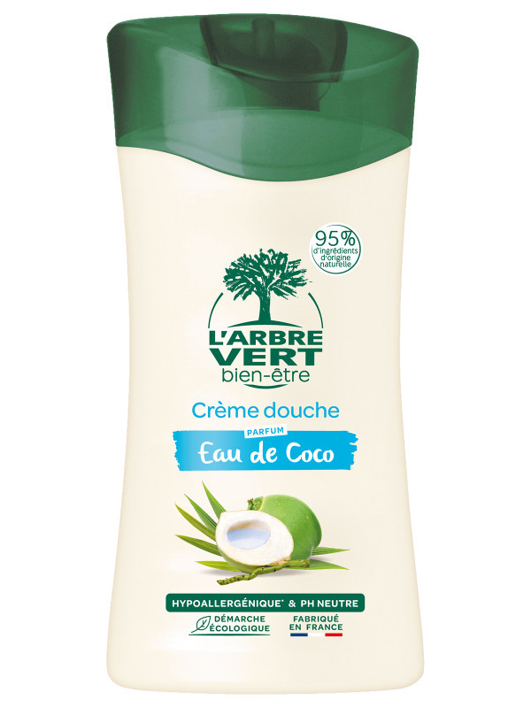 l'arbre vert Gel douche écologique Eau de Coco 250ml - rafraîchissant • L'Arbre Vert
