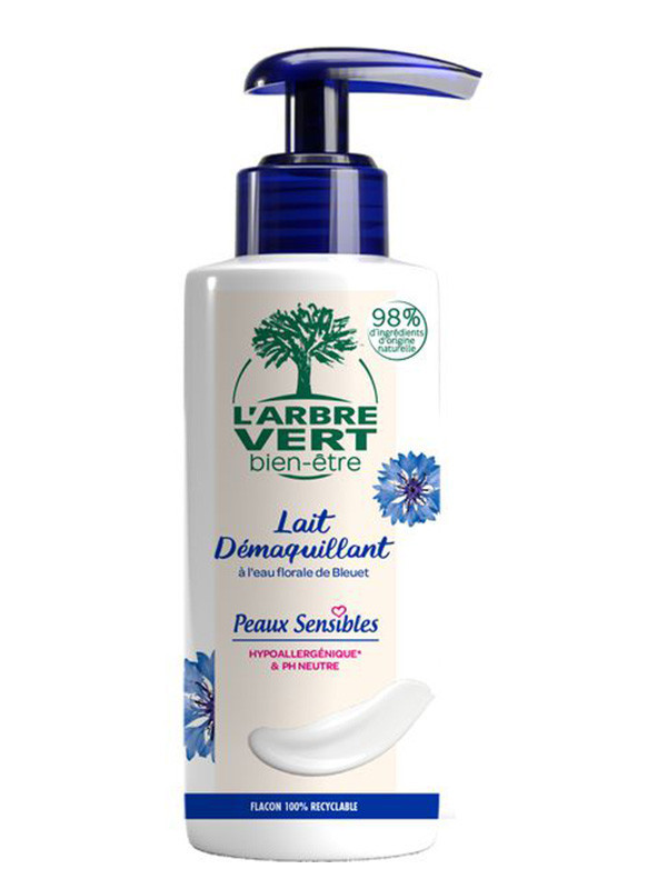 l'arbre vert Lait démaquillant Peaux Sensibles 200ml • L'Arbre Vert
