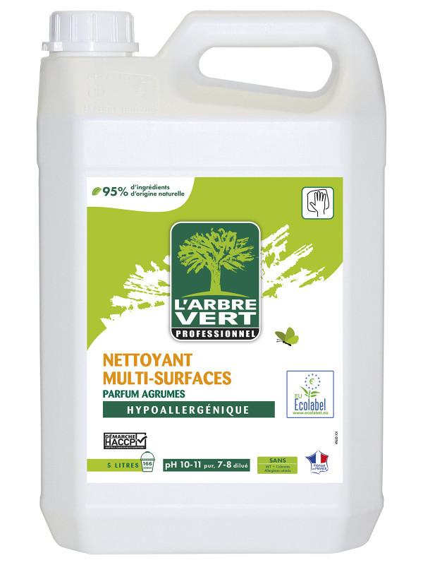 l'arbre vert Nettoyant écologique multi-usages Agrumes 5L Professionnel • L'Arbre Vert