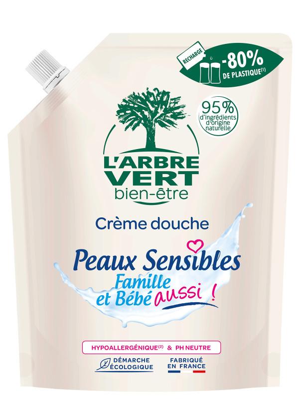 l'arbre vert Recharge Gel douche écologique Peaux Sensibles 500ml • L'Arbre Vert