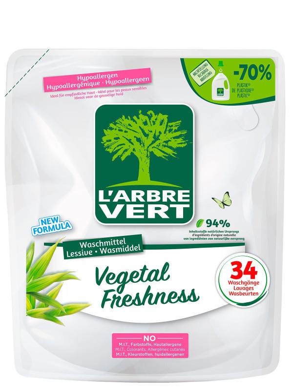 l'arbre vert Recharge Lessive liquide écologique Vegetal Freshness 1.53L • L'Arbre Vert