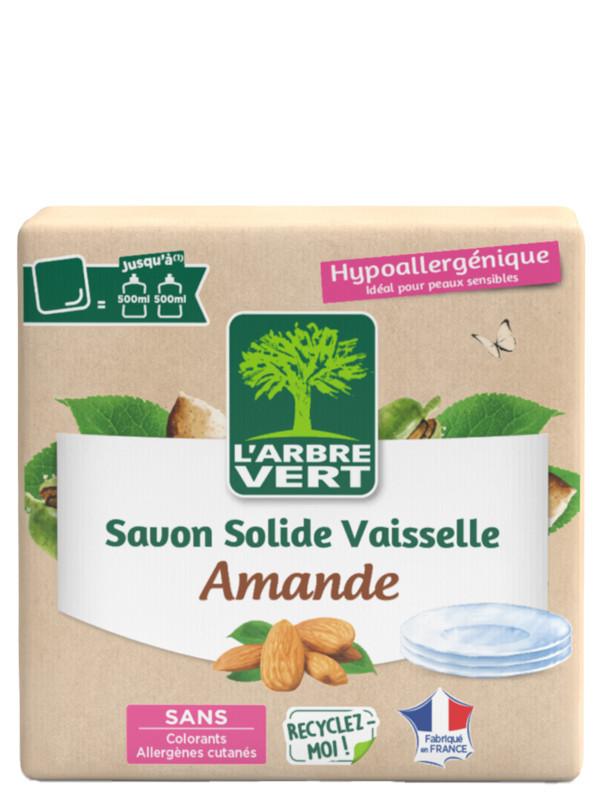 l'arbre vert Savon Solide Vaisselle Amande écologique 125g • L'Arbre Vert