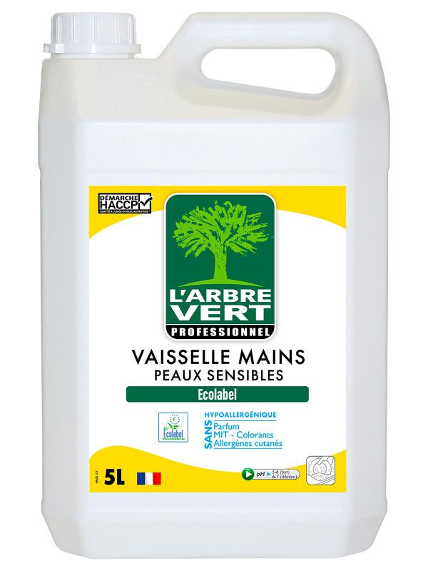 l'arbre vert Vaisselle & Mains écologique Peaux sensibles 5L Professionnel • L'Arbre Vert