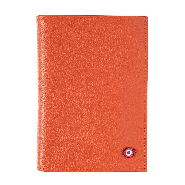 larmorie Albert Cuir Grainé Grand portefeuille Corail Bohème personnalisé