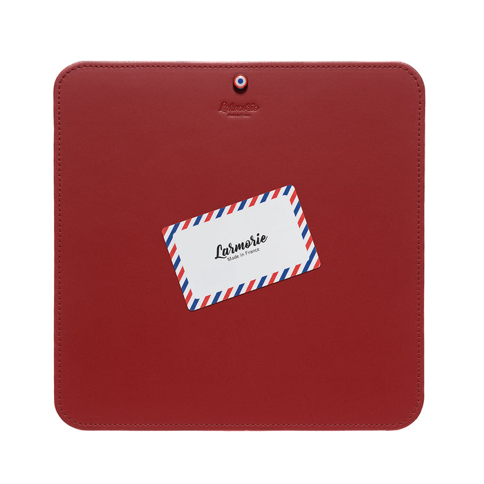 Larmorie Alphonse Cuir Lisse Tapis De Souris Vigne Rouge