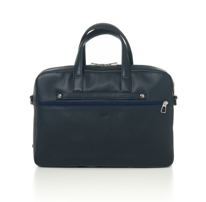 Larmorie Antoine Cuir Grainé Porte-documents Lune Bleue