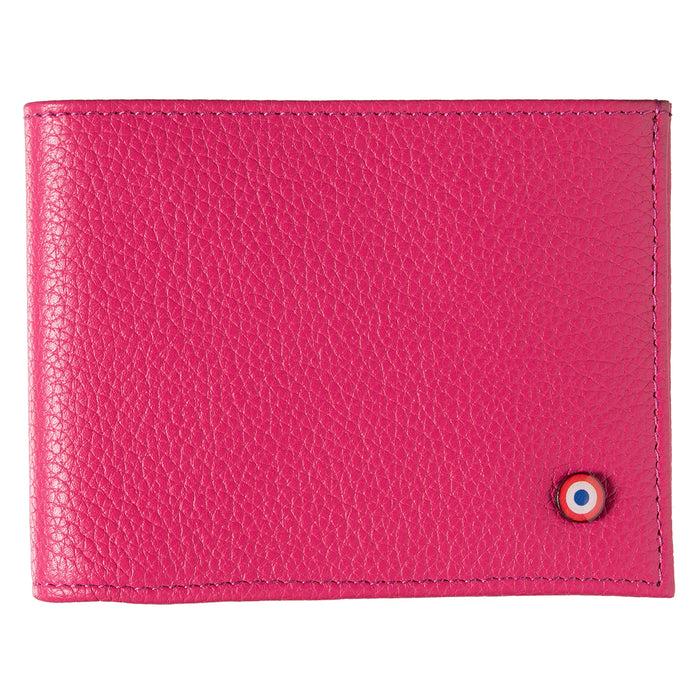 larmorie ARTHUR 2.0 Cuir Grainé Portefeuille Italien Vie en Rose Personnalisé