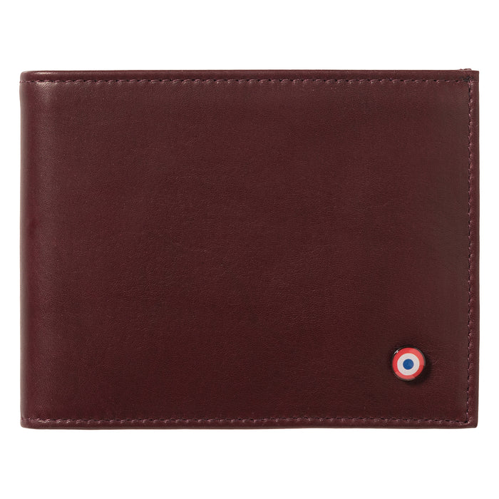 larmorie ARTHUR 2.0 Cuir Lisse Portefeuille Italien Vigne Rouge Personnalisé