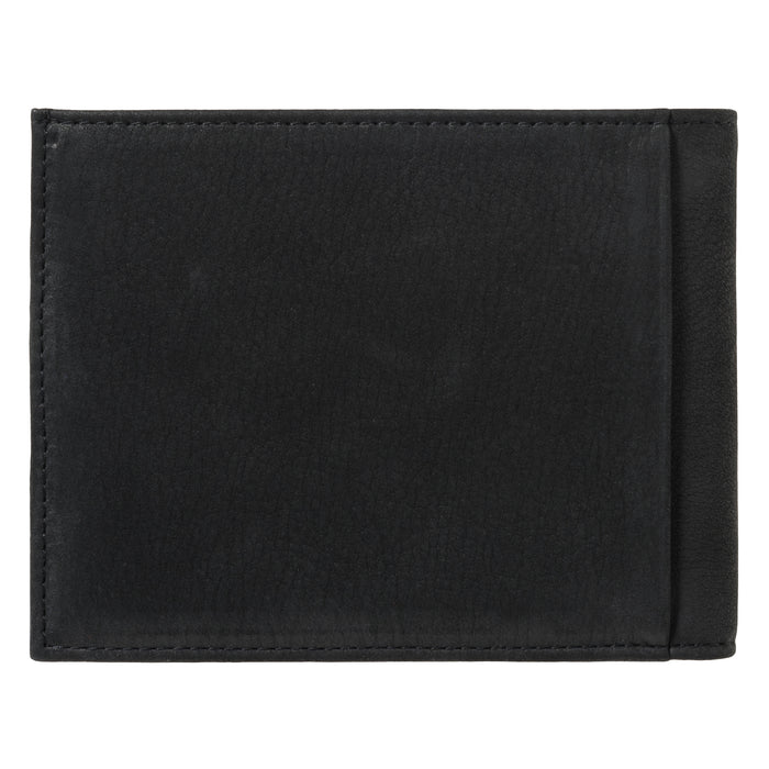 Larmorie ARTHUR 2.0 Cuir Nubuck Portefeuille Italien Noir C'est Noir Personnalisé