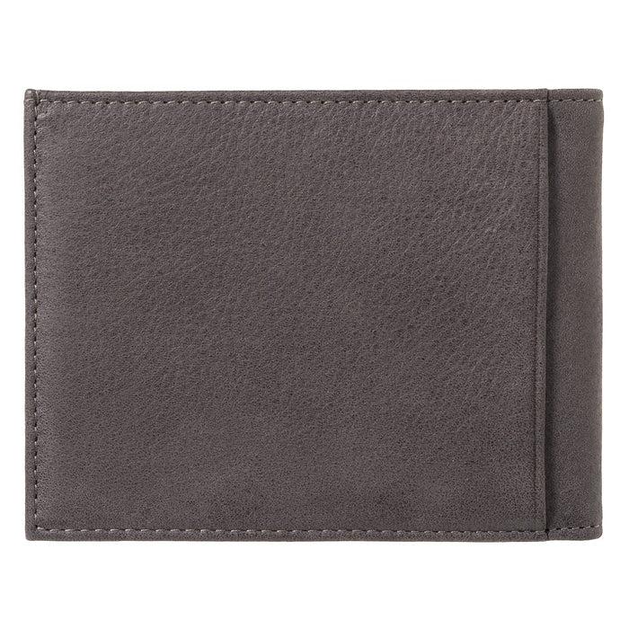 Larmorie Arthur 2.0 Cuir Nubuck Portefeuille Italien Nuage Gris