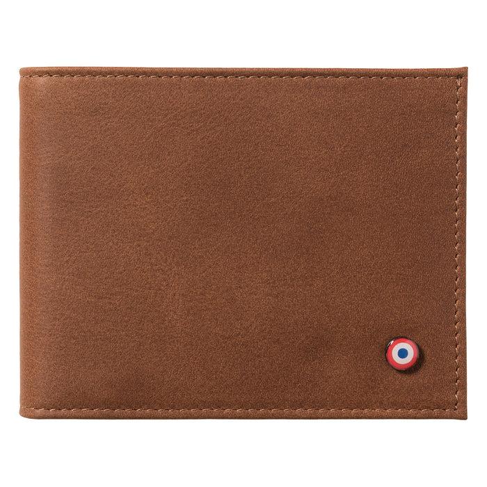 larmorie ARTHUR 2.0 Cuir vintage Portefeuille Italien Terre Brunie Personnalisé