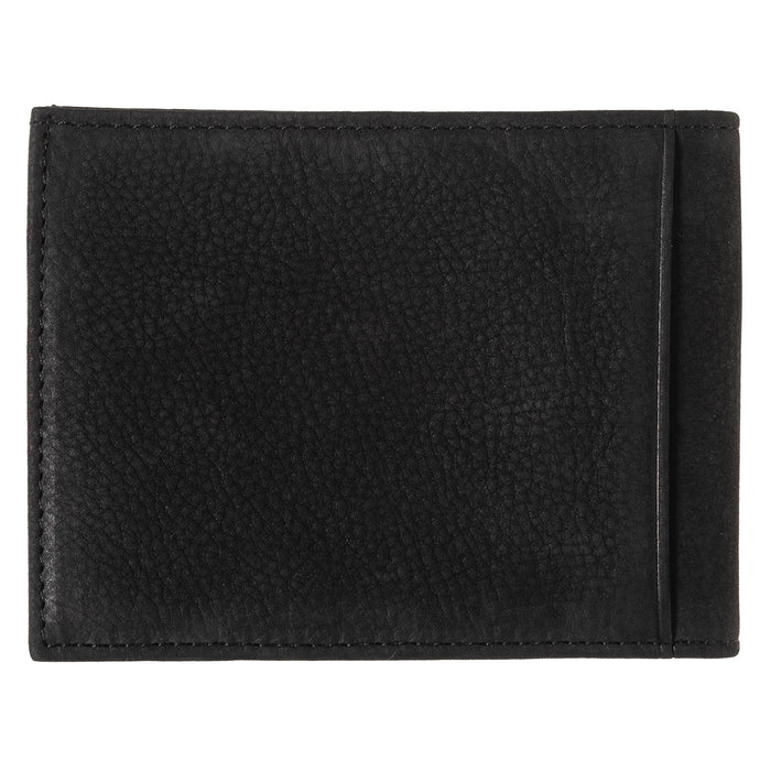 Larmorie Arthur Cuir De Poisson Et Cuir Nubuck Portefeuille Italien Noir C'est Noir
