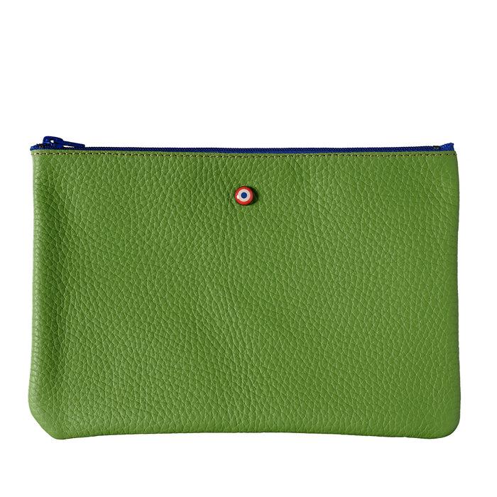 Larmorie CAMILLE Cuir De Vachette Upcyclé Bois Vert