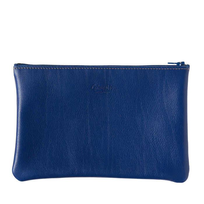 Larmorie CAMILLE Cuir De Vachette Upcyclé Mer Indigo