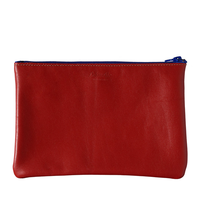 Larmorie CAMILLE Cuir De Vachette Upcyclé Rubis Rouge