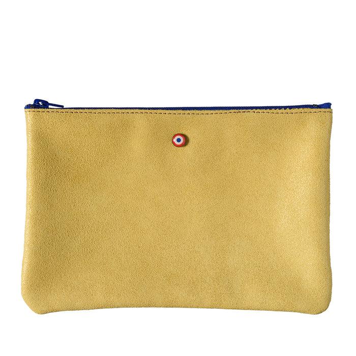 Larmorie CAMILLE Cuir De Vachette Upcyclé Soleil Jaune