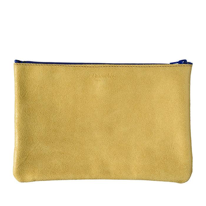 Larmorie CAMILLE Cuir De Vachette Upcyclé Soleil Jaune