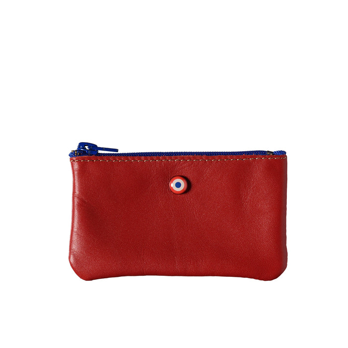 Larmorie EMILE Cuir De Vachette UpCyclé Rubis Rouge