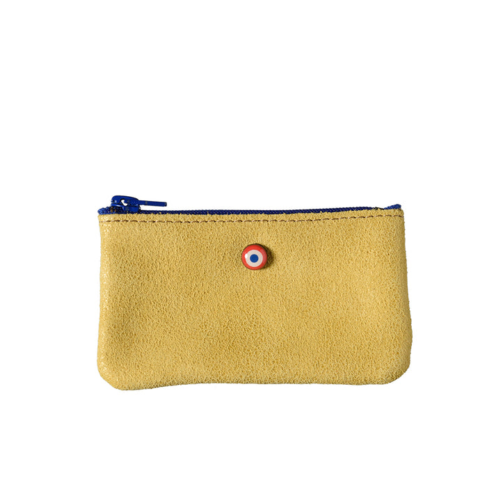Larmorie EMILE Cuir De Vachette Upcyclé Soleil Jaune
