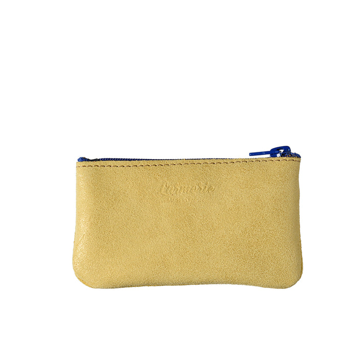 Larmorie EMILE Cuir De Vachette Upcyclé Soleil Jaune