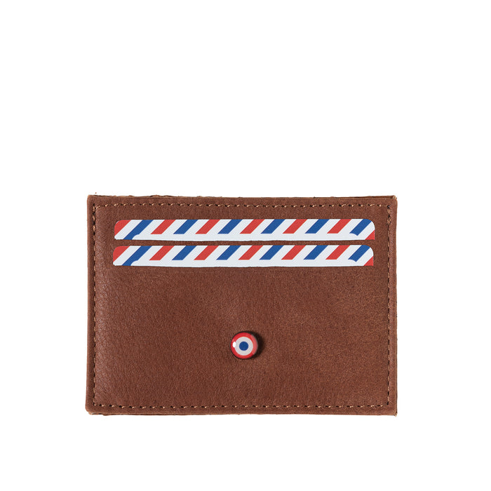 Larmorie Georges Cuir De Poisson Et Nubuck Terre Brunie