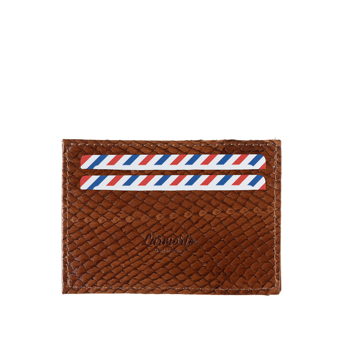 larmorie Georges Cuir de Poisson et Nubuck Terre Brunie