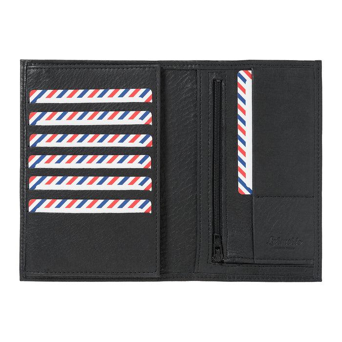 Larmorie GUSTAVE Cuir Nubuck 2 Volets Noir C'est Noir