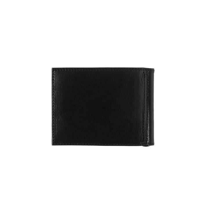 Larmorie Hector Cuir Lisse Portefeuille Italien Pince à Billets Noir C'est Noir