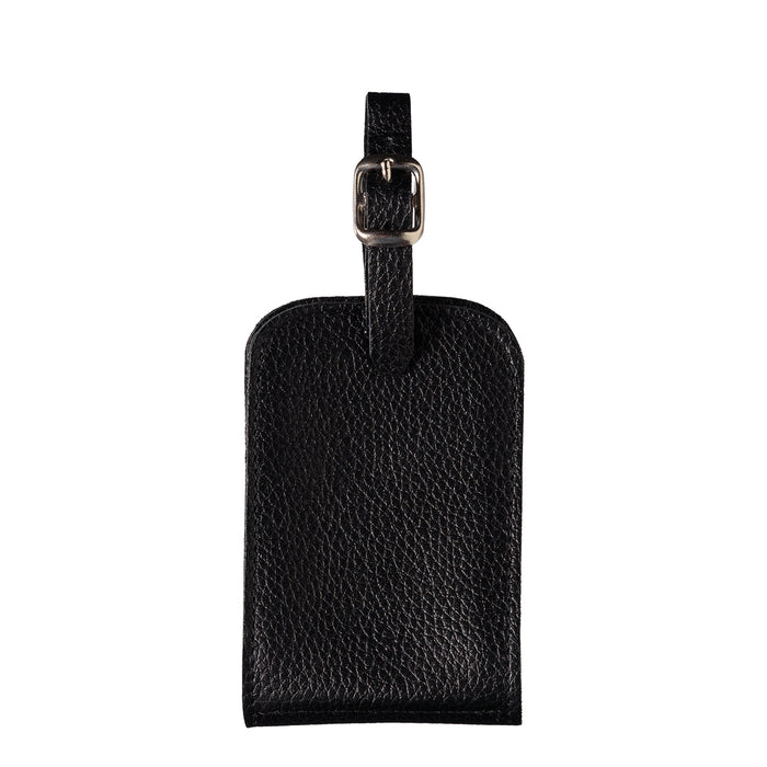 Larmorie Jules Cuir Grainé Porte-adresse Noir C'est Noir Personnalisé