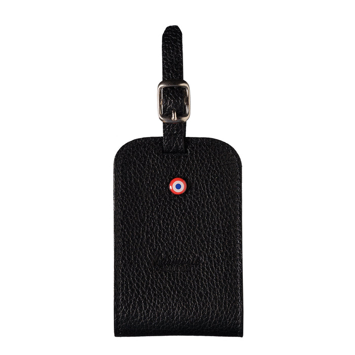 larmorie Jules Cuir Grainé Porte-adresse Noir c'est noir Personnalisé