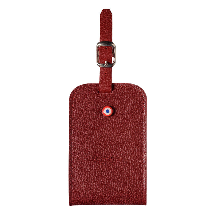 larmorie Jules Cuir Grainé Porte-adresse Vigne Rouge